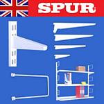 Spur Shelving Premium Grade Wall Mounted Steel-Lok Shelving for home or office